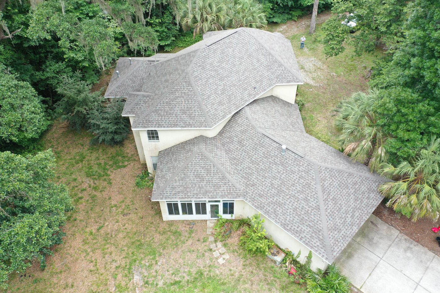 Two-Story Shingle Re-roof